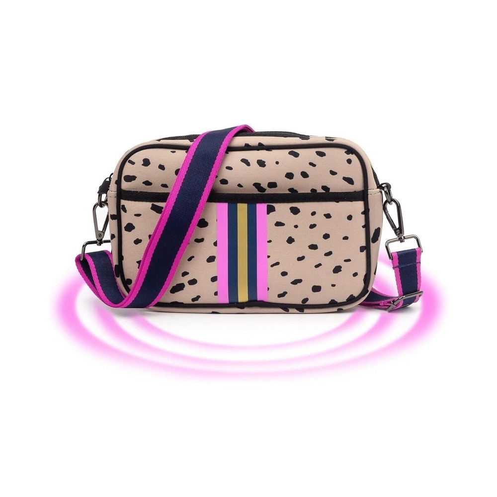 Women’s Crossbody Neoprene Messenger Bag Purse w/ Strap